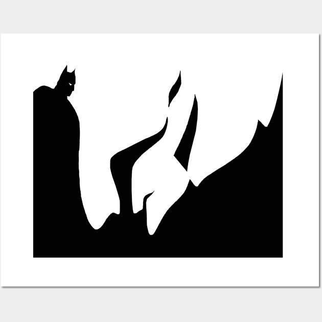 Bat Man Wall Art by piksimp